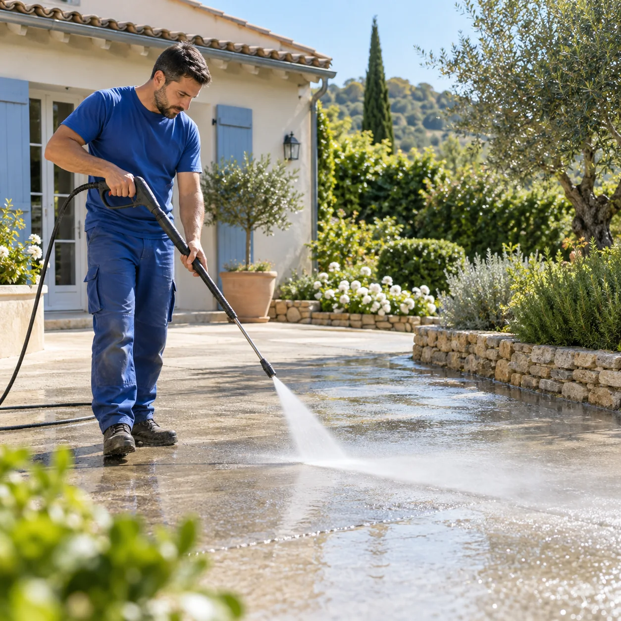 Driveway & Walkway Cleaning service scene